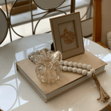 Vaso Murano Trouxinha de Vidro Italy Transparente e Dourado 11cm - Ela Decora