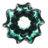 Vaso Murano Trouxinha de Vidro Italy Verde Esmeralda e Dourado 17cm - Ela Decora