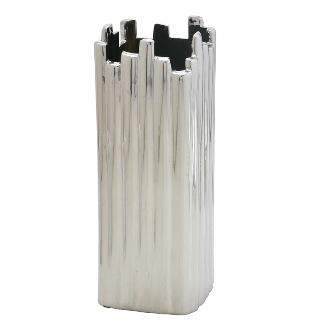 Vaso Quadrado Decorativo 25cm - Ela Decora