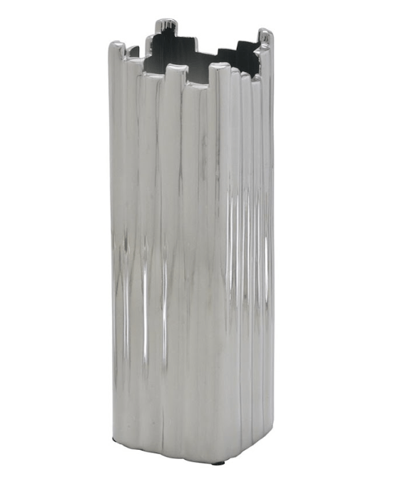 Vaso Quadrado Decorativo 30cm - Ela Decora