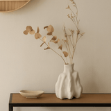 Vaso Decorativo em Cerâmica Cinza 16cm G