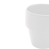 Xícara de Café Cerâmica Empilhável Branco 90ml - Ela Decora