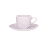 Xícara de Café com Pires Pink Sand 75ml - Ela Decora
