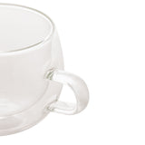 Xícara de Café Parede Dupla Vidro Borossilicato 240ml - Ela Decora
