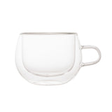 Xícara de Café Parede Dupla Vidro Borossilicato 240ml - Ela Decora