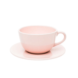 Xícara De Chá Com Pires Mia Cristal Milenial Rosa - 200 Ml - Ela Decora
