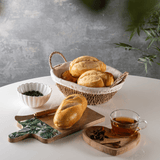 Xícara de Chá Com Prato Madeira Liptus Coração 190ml - Ela Decora