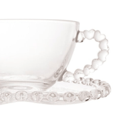 Xícara para Chá com Pires Borda Coração - 170 ml - Ela Decora