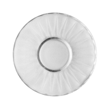 Pires radial vidro transparente com padrão geométrico em raios