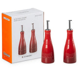 Conjunto Galheteiro Porta Óleo, Azeite e Vinagre Vermelho Le Creuset