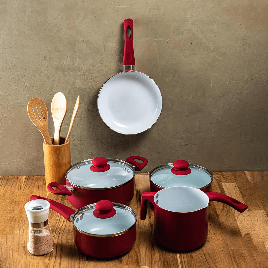 Conjunto de 3 Utensílios com Suporte de Bambu 30x8cm