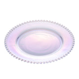 Prato Cristal Chumbo Rainbow Furta Cor Bolinhas Wolff - 28cm
