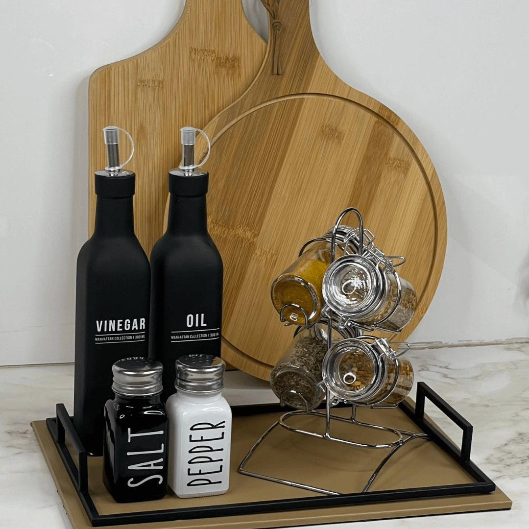 Conjunto 4 Potes Vidro Borossilicato com Tampa Hermética 65ml e Suporte de Metal - foto 4