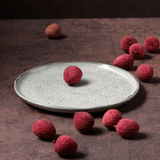 Prato para alimentos branco baunilha e pistache