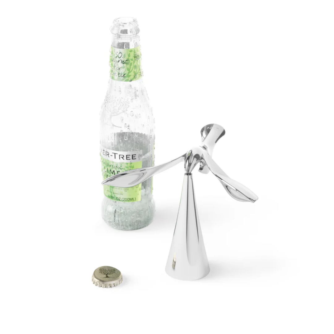 Abridor De Garrafas Drinking Buddy Titanium Pássaro Cromado