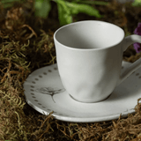 Jogo 6 Xícaras de Café com Pires Orgânico Amana 120ml