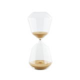 Ampulheta em Vidro 25 x 9 cm Dourado