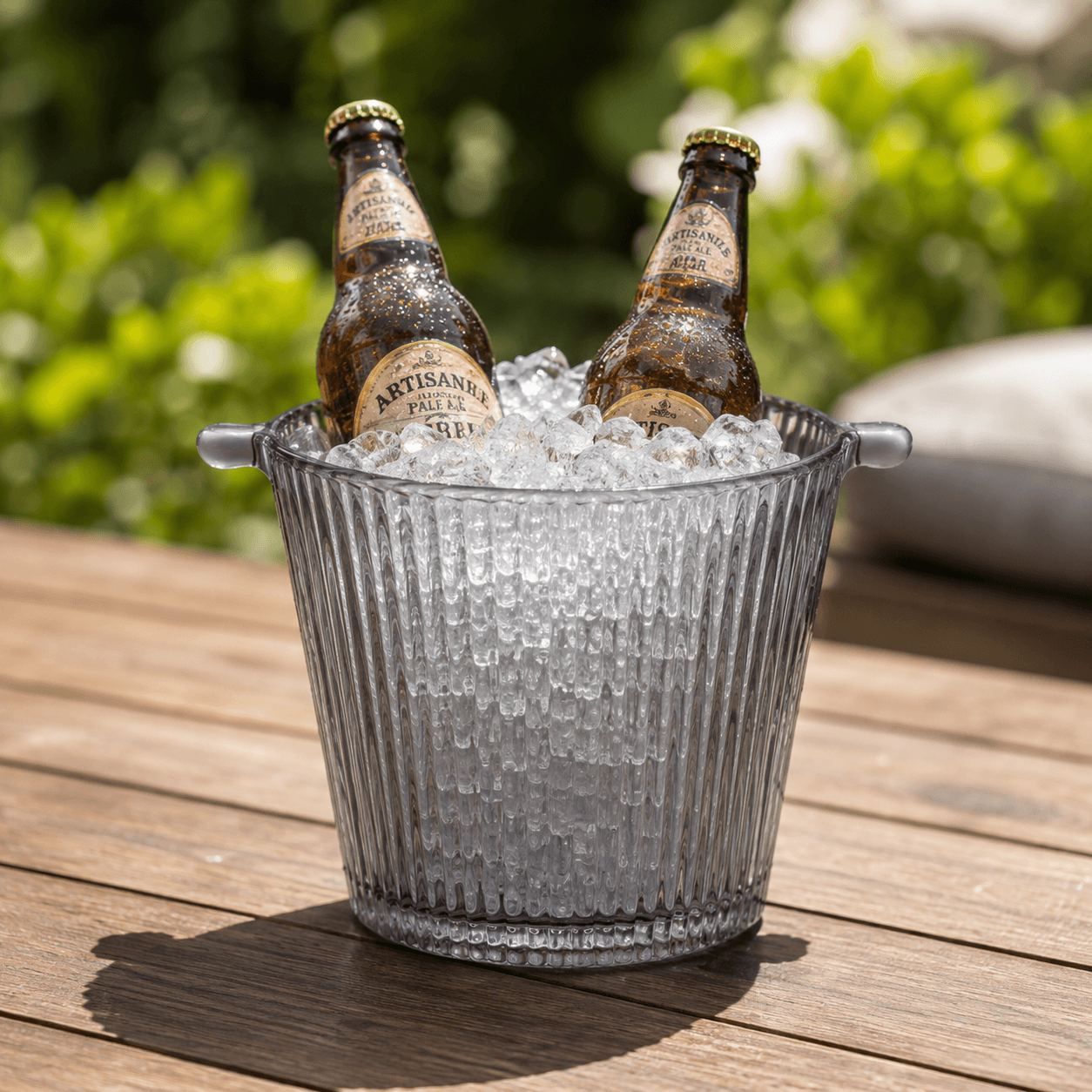 Balde para Gelo Graffiato com Pegador 880ml com cervejas