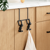 Suporte Cabideiro de Porta Buddy Preto