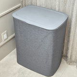 Cesto de Roupas Duplo Premium Cinza 90 Litros