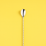Colher Bailarina de Aço Inox Tress Prateada 26cm