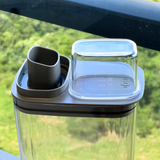 Detalhes do Pote Flow 23 Litros Preto na bancada