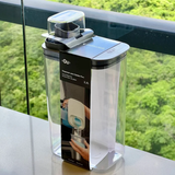 Pote Hermético Dispenser Flow Preto 2,3 Litros