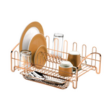 Escorredor de louças em Aço Rose Gold