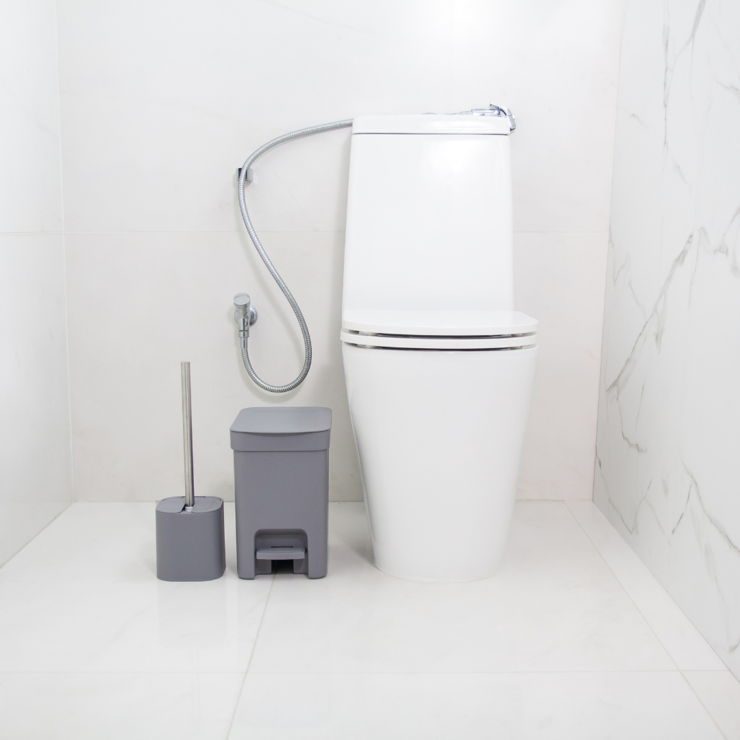 Escova Sanitária Dual Chumbo 38cm
