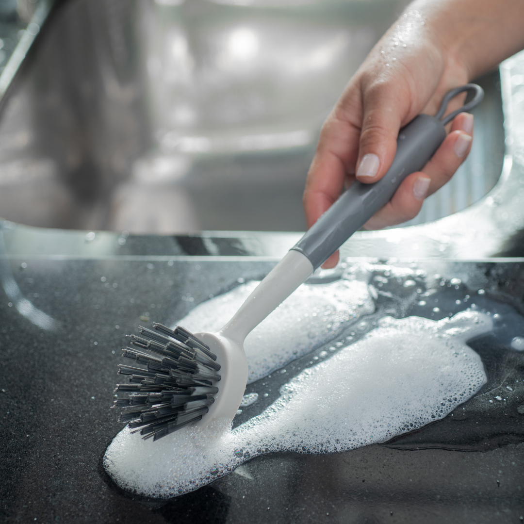 Escova de Limpeza Arredondada Flow Bege 28cm