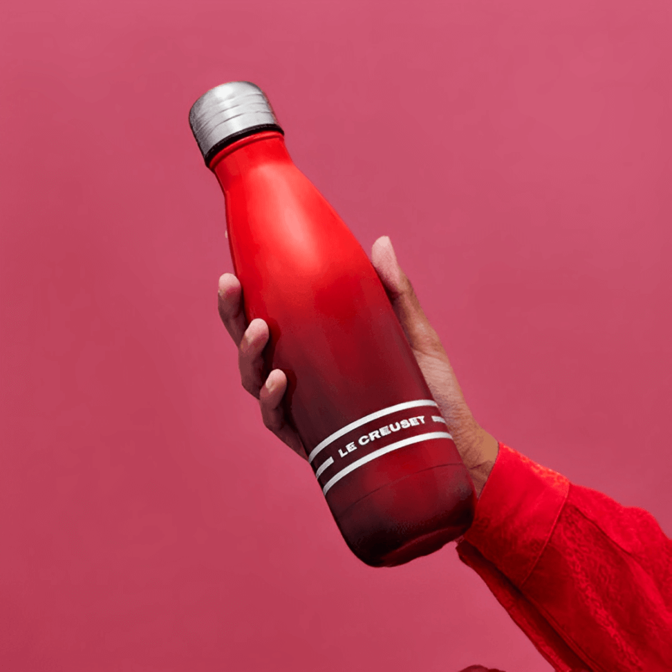 Garrafa de Hidratação em Aço Inox Vermelha 500ml Le Creuset