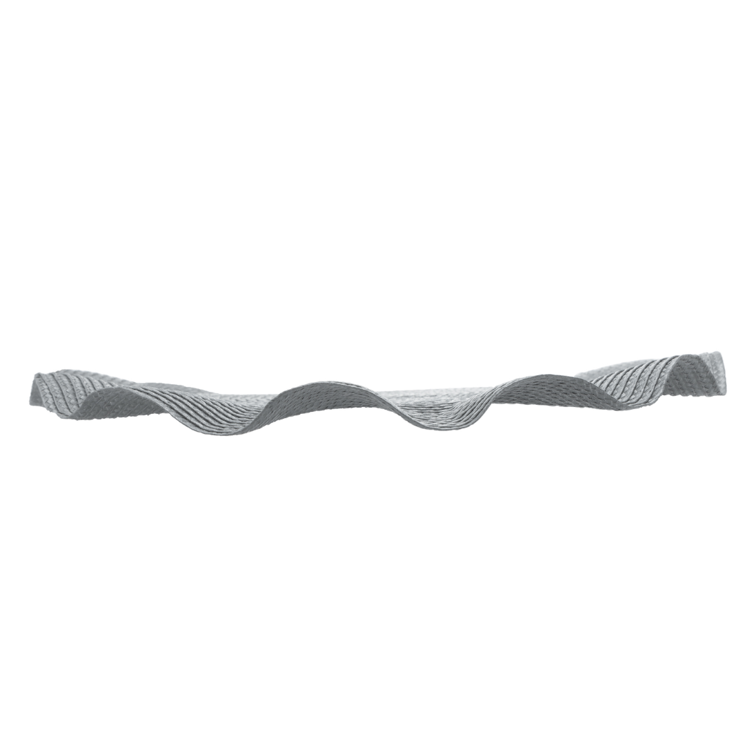 Jogo Americano Redondo Babado Prateado 38cm