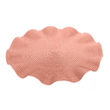 Jogo Americano Redondo Babado Rosa 38cm