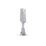 Jogo 6 Taças Base Cristal para Champanhe Transparente