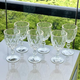 Jogo 6 Taças de Vidro com Borda Dourada 300ml
