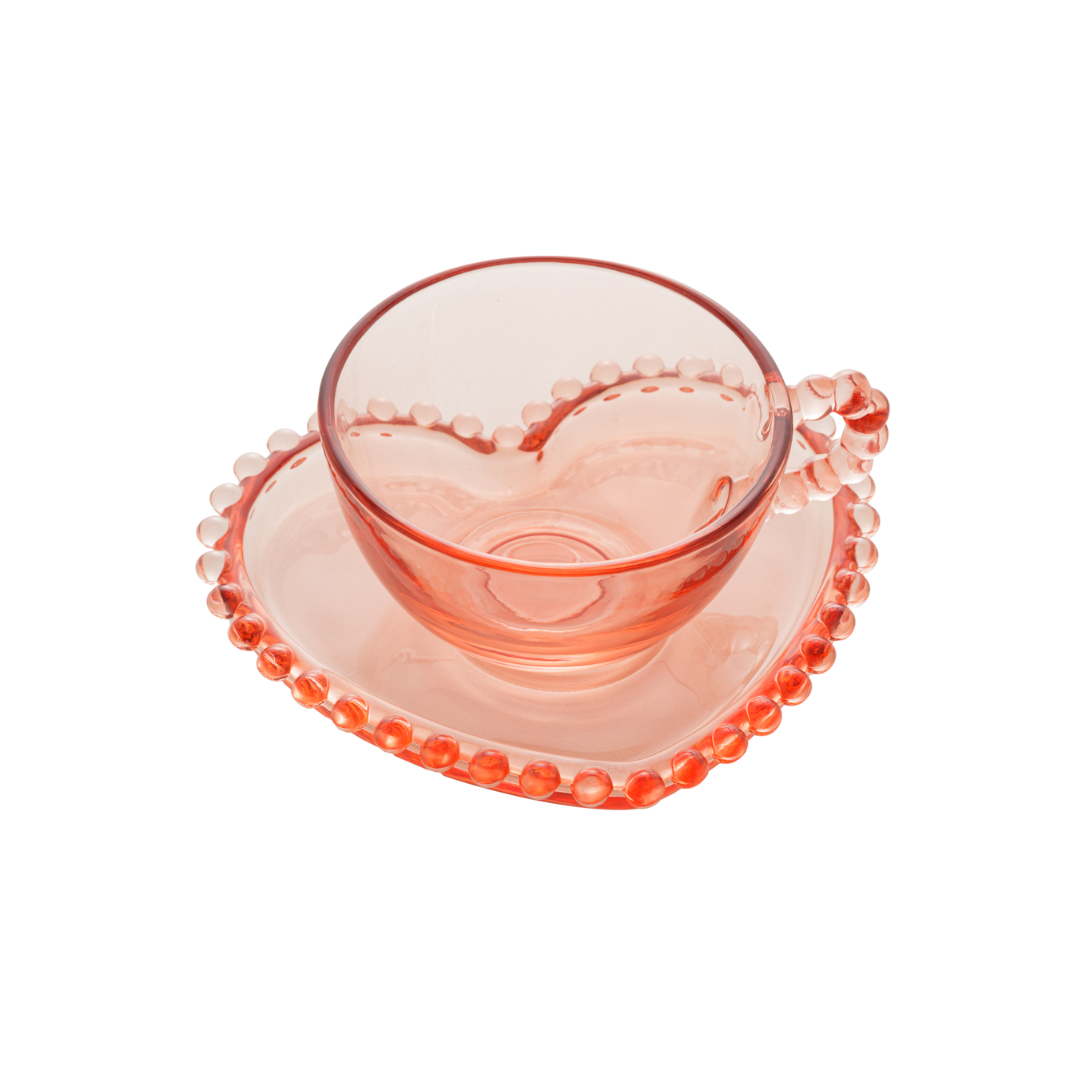 Xicara Pearl Rosa vista por cima