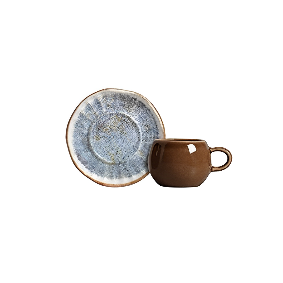 Jogo 6 Xícaras de Café com Pires Oreon Blue