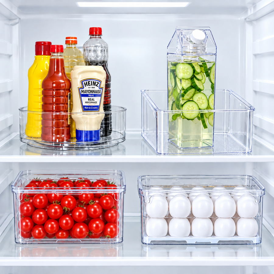 Kit Organização Premium para Geladeira 4 Peças 2