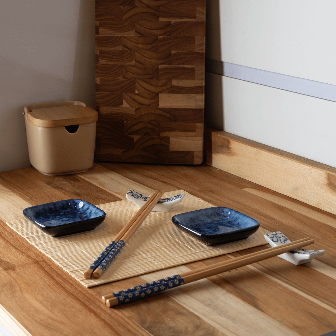 Jogo para Sushi em Bambu Koi 8 Peças
