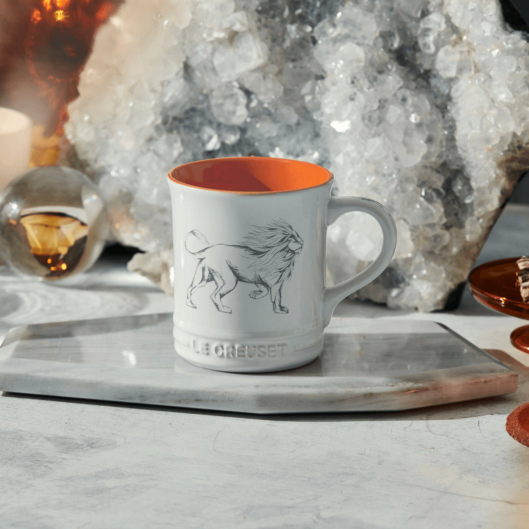 Caneca Seattle Zodíaco Leão Branca 400ml Le Creuset