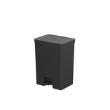 Lixeira Trium Preta 50 Litros