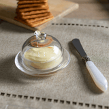 Manteigueira De Cristal De Chumbo Pássaro - 9,5 x 6,5 cm