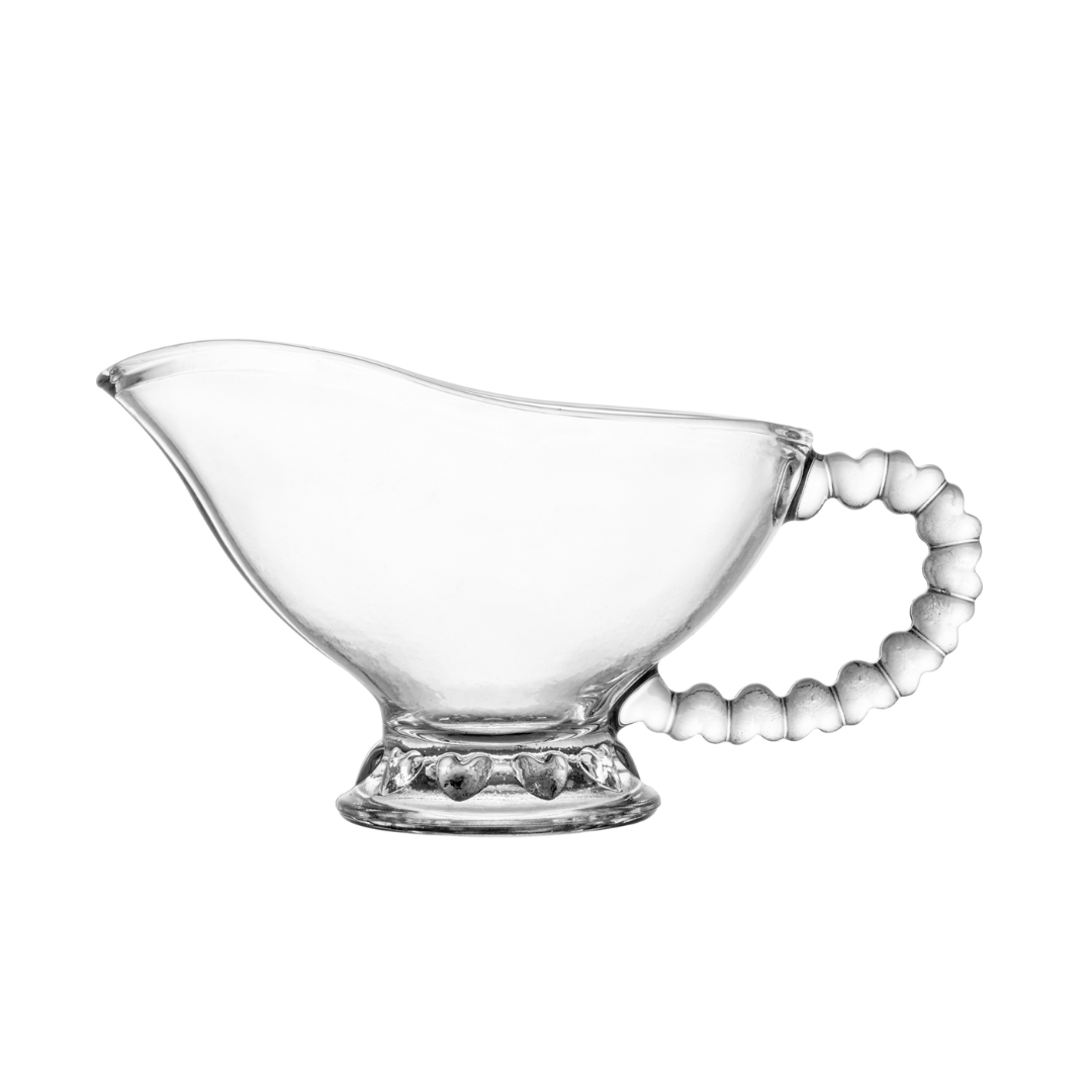 Molheira de cristal perfil lateral fundo branco