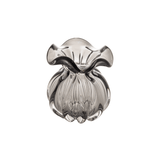 Vaso Murano Trouxinha de Vidro Italy Cinza 13 cm