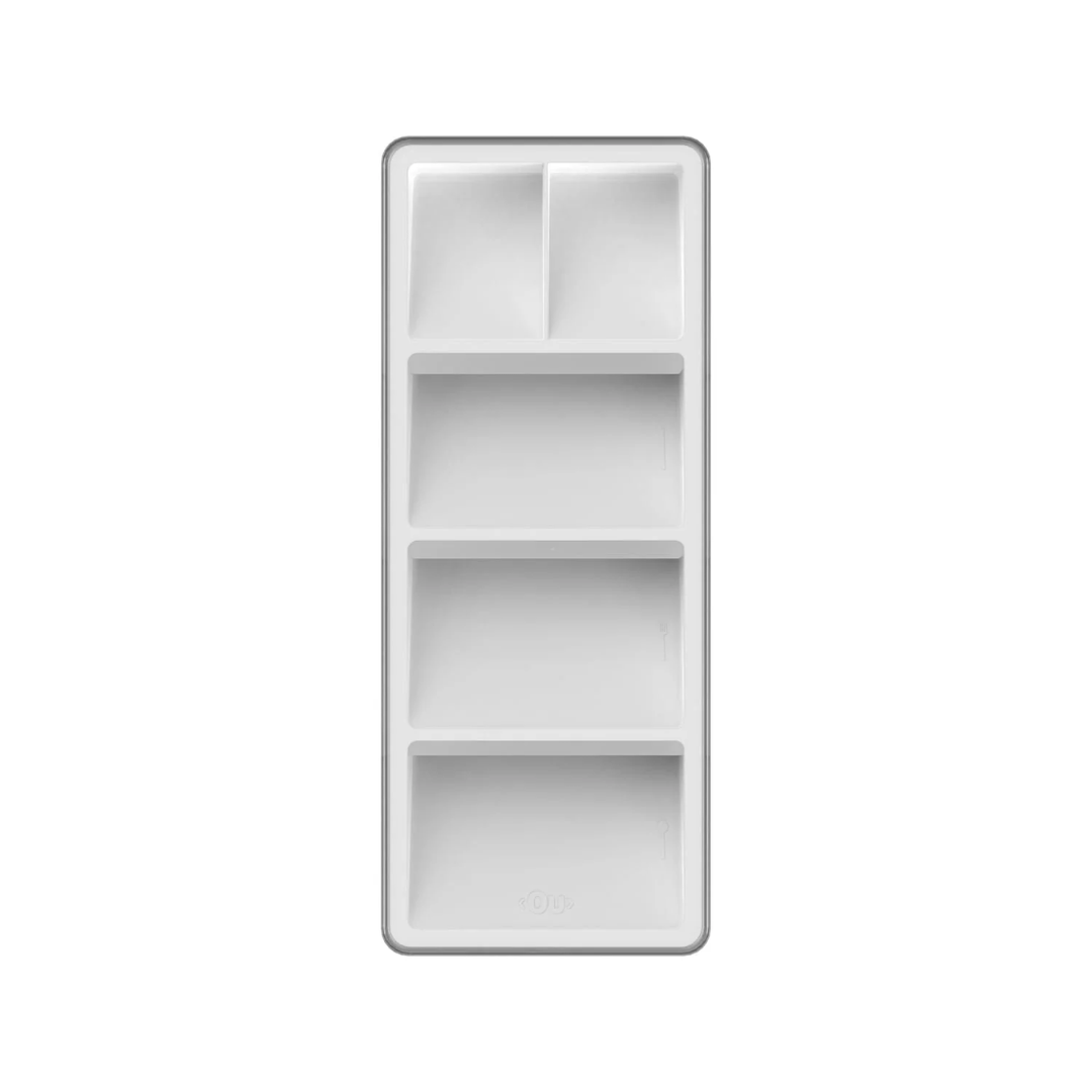 Organizador de Talheres Gaveta Clear Branco 37,5cm