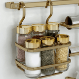 Porta Temperos e Condimentos Para Barra Dourado