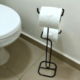 Suporte para Papel Higiênico de Chão 2 Rolos Ônix