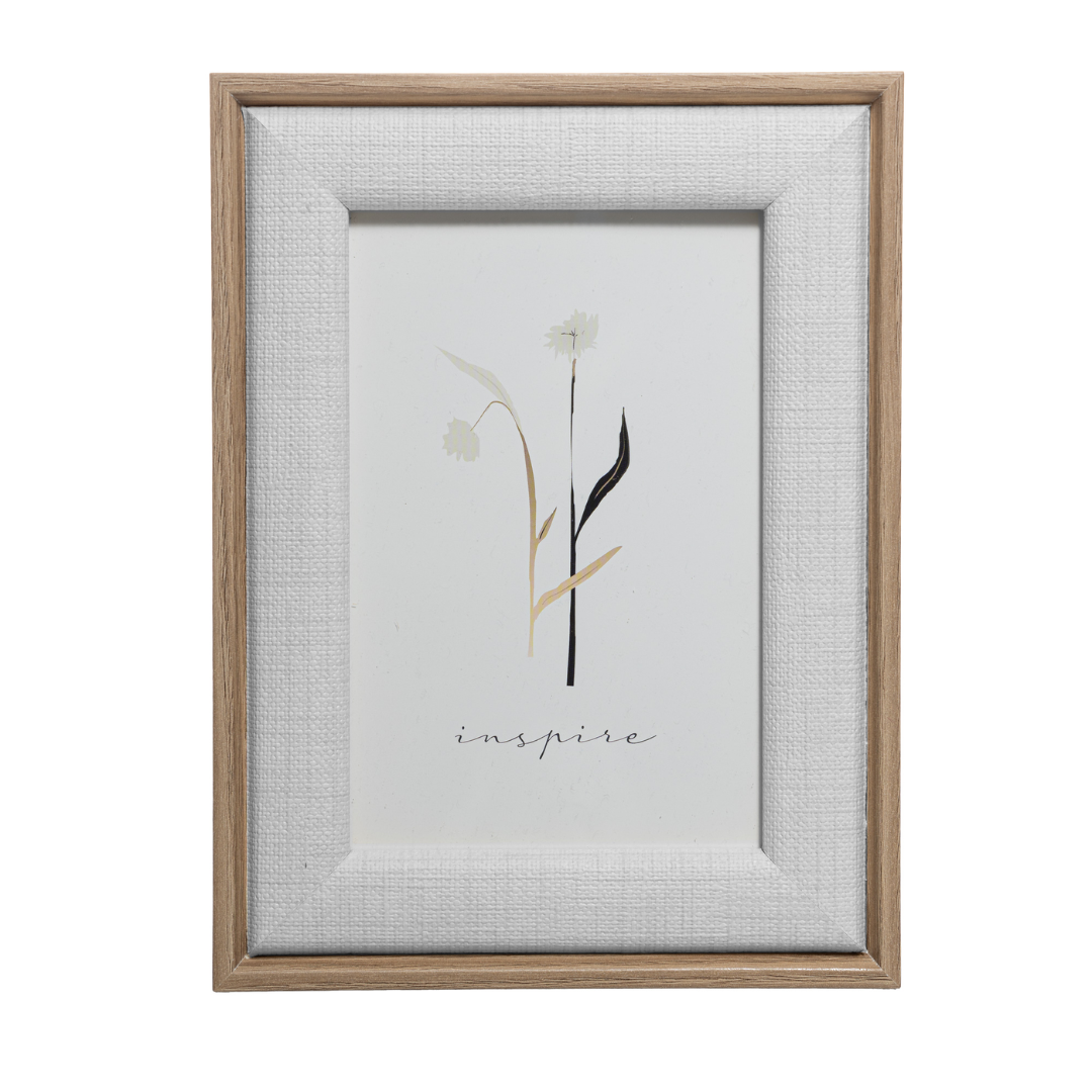 Porta Retrato em MDF e Vidro Branco 10cmx15cm