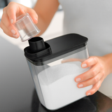 Pote Hermético Dispenser Flow Preto 1,5 Litros