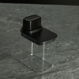 Pote Hermético com Medidor Drop Preto 1,5L